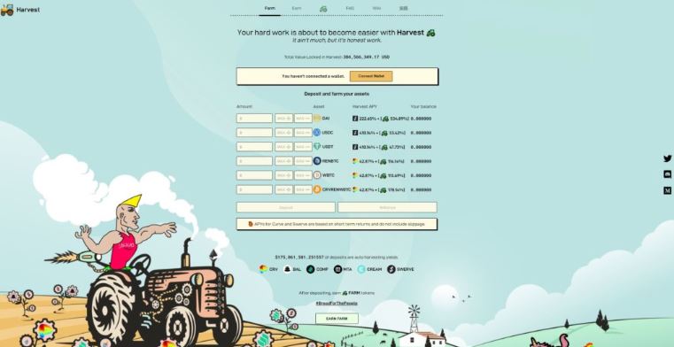 Harvest doi thu cua Yearn finance