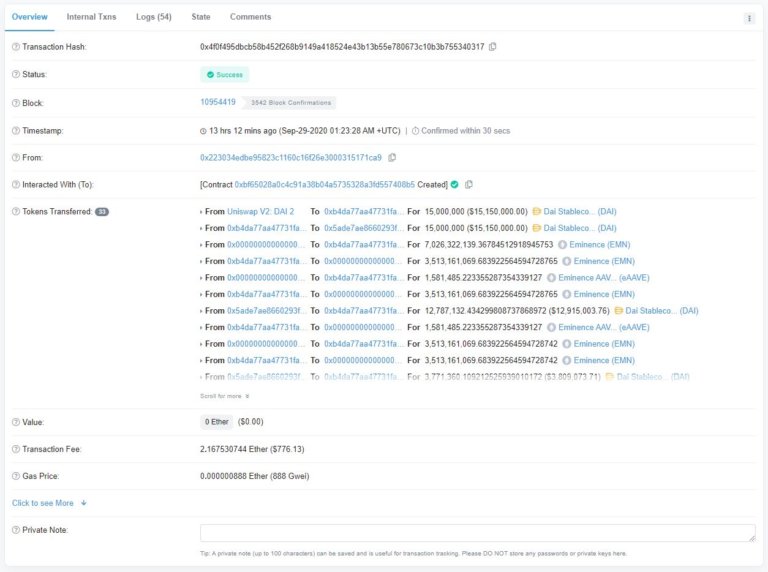 Chi tiết vụ hack 15 triệu đô la sau khi Yearn.finance đã triển khai một token mới