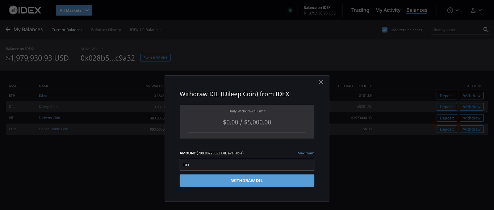IDEX là gì? Hướng dẫn sử dụng sàn giao dịch IDEX