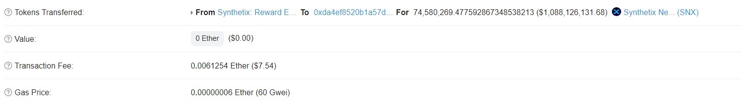 Ai đó đã chuyển 1 tỷ đô la trên mạng Ethereum chỉ với 7 đô la
