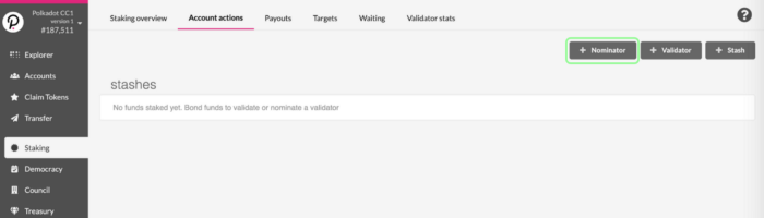 Hướng dẫn staking DOT của Polkadot