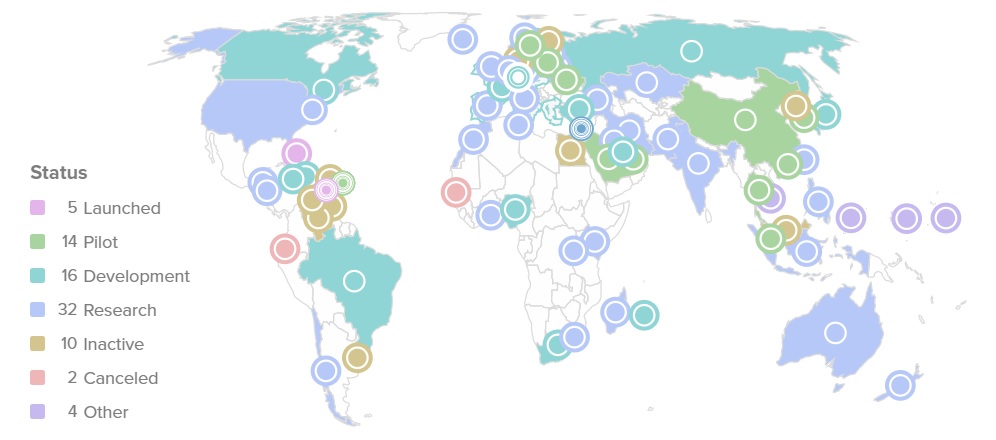 81 Quốc gia hiện đang khám phá tiền tệ kỹ thuật số của Ngân hàng Trung ương