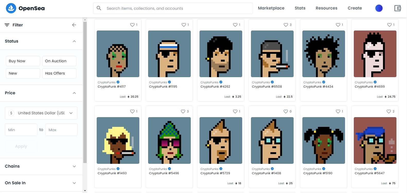 CryptoPunks 