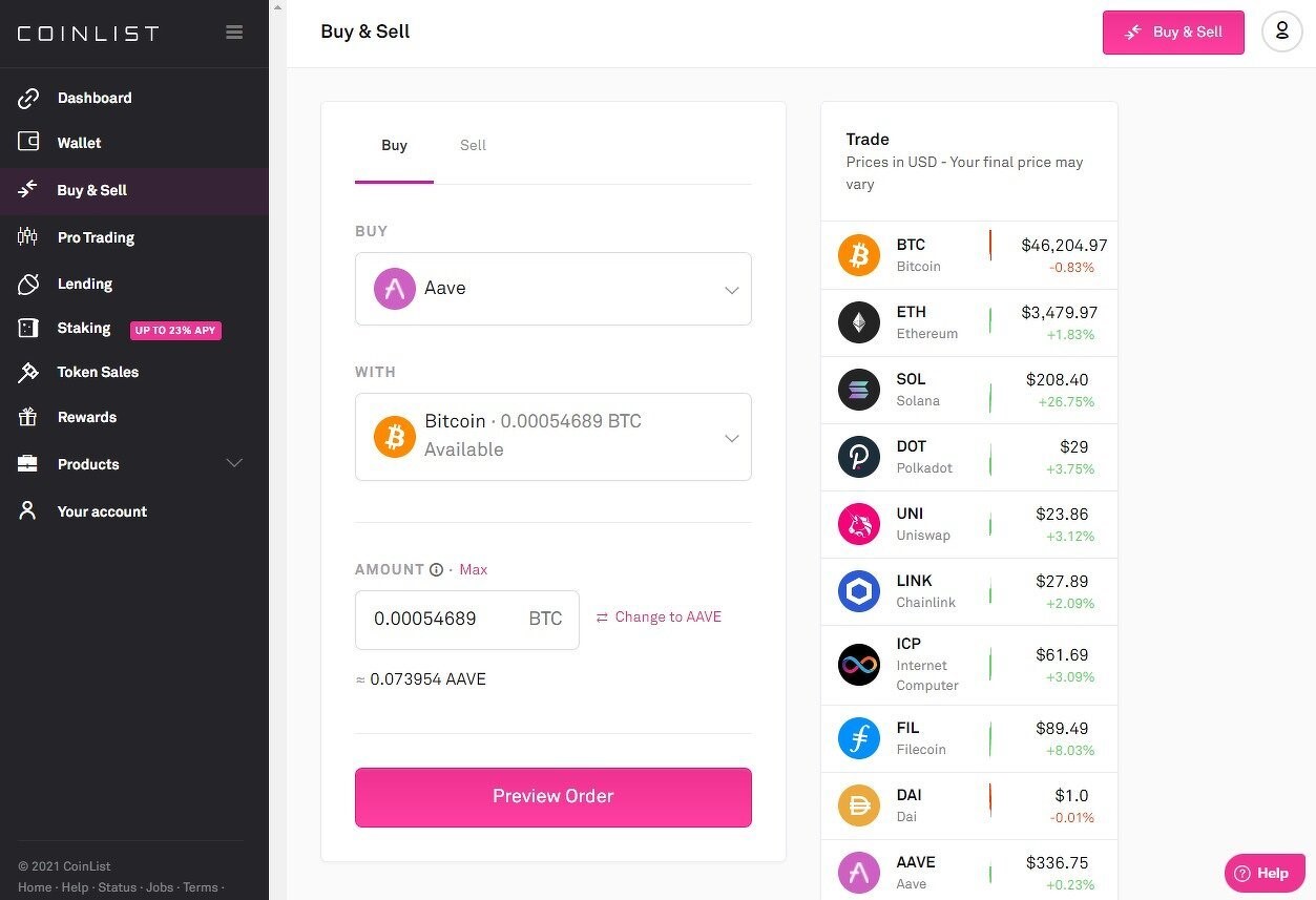 CoinList 