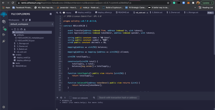 token erc 20 Ethereum
