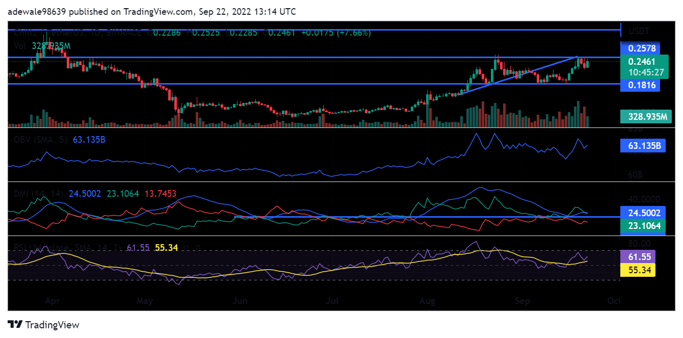 CHZ tăng 27% trong bảy ngày