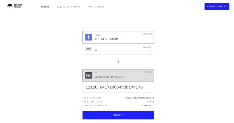 Dung voi Goerli de nhan ETH cho Testnet