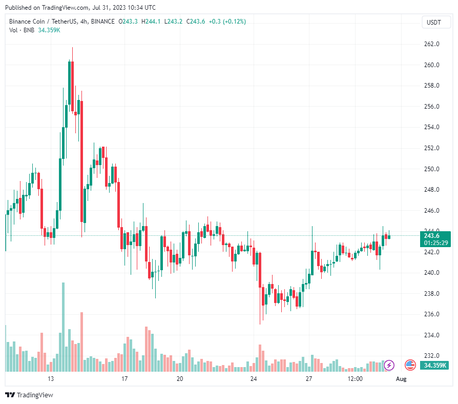 BNB chain vẫn kiên cường bất chấp sự không chắc chắn của thị trường