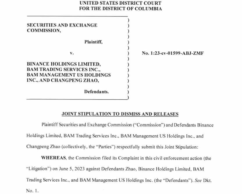 SEC bác bỏ vụ kiện chống lại Binance