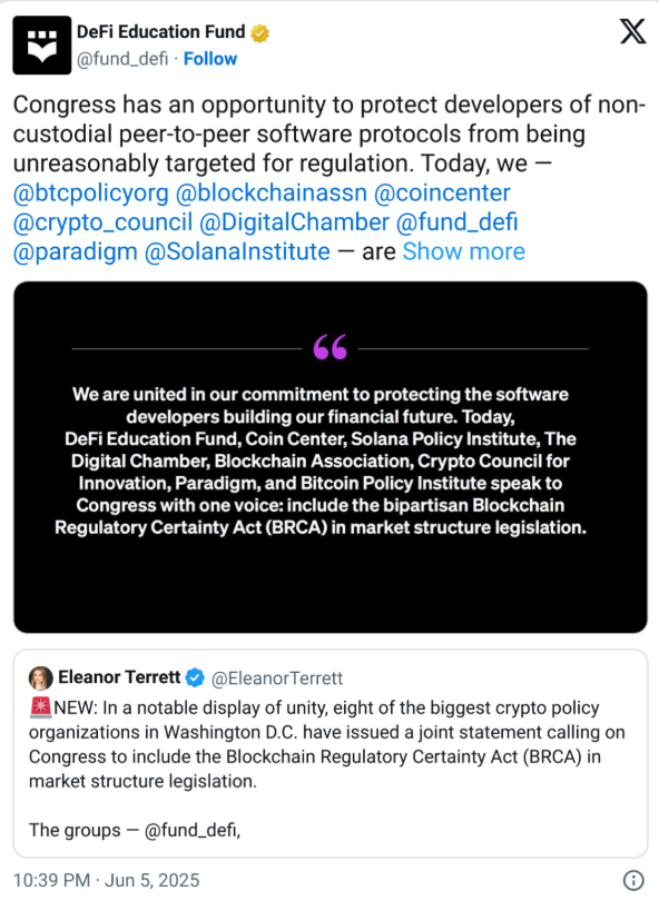 Nhóm vận động tiền điện tử muốn thêm biện pháp bảo vệ nhà phát triển phần mềm vào dự luật tiền điện tử