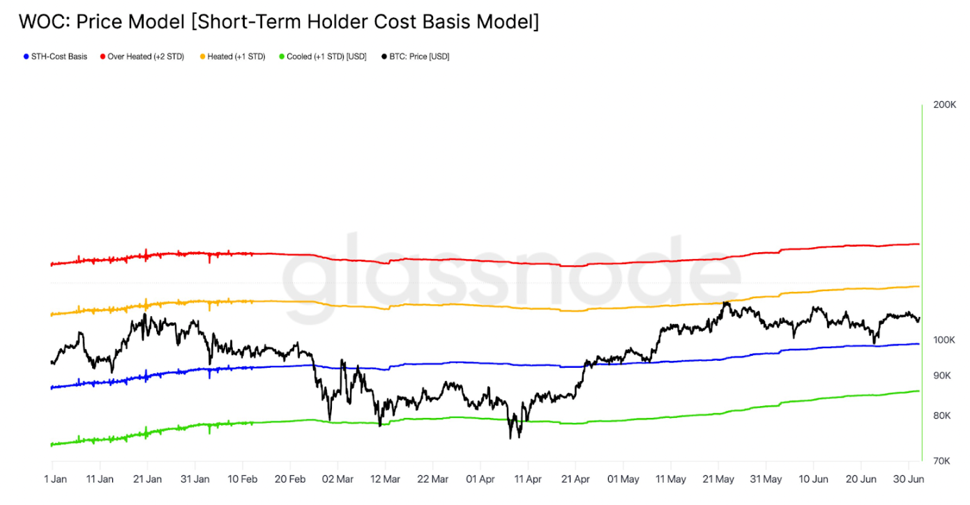 Cơ sở chi phí STH của Bitcoin cho thấy 117.000 đô la