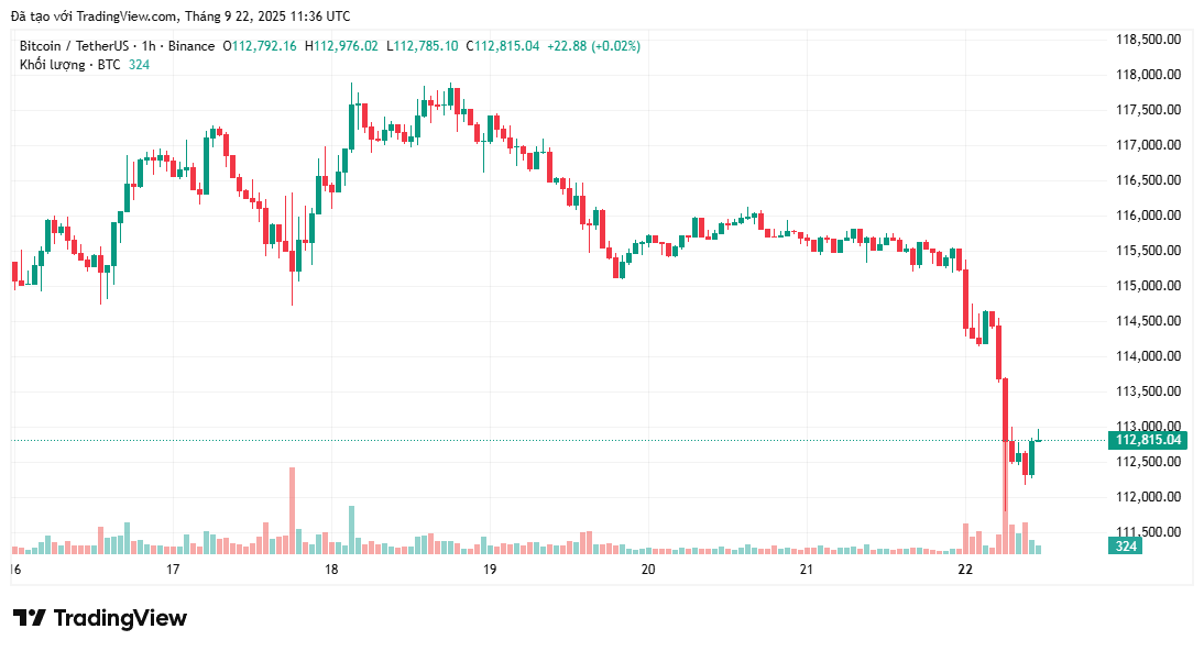 Bitcoin cho thấy dấu hiệu "cạn kiệt chu kỳ" khi giá BTC giảm xuống còn 112.000 đô la