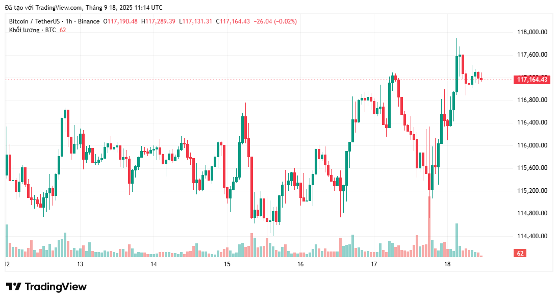 Bitcoin sẽ nhanh chóng quay trở lại ATH nếu phe mua kiểm soát mốc 118.000 đô la
