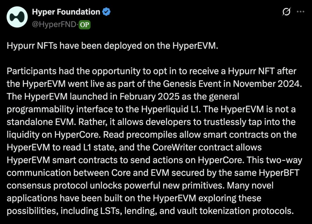 Giá HYPE nhắm mục tiêu 50 đô la khi NFT Hypurr ra mắt