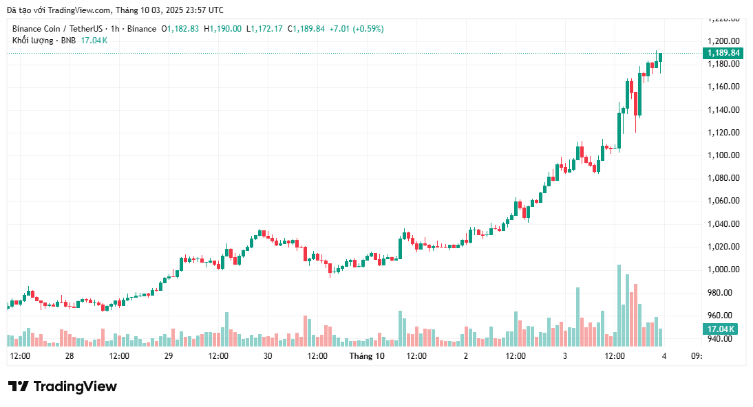 BNB đạt ATH khi các token liên kết với Changpeng Zhao bùng nổ