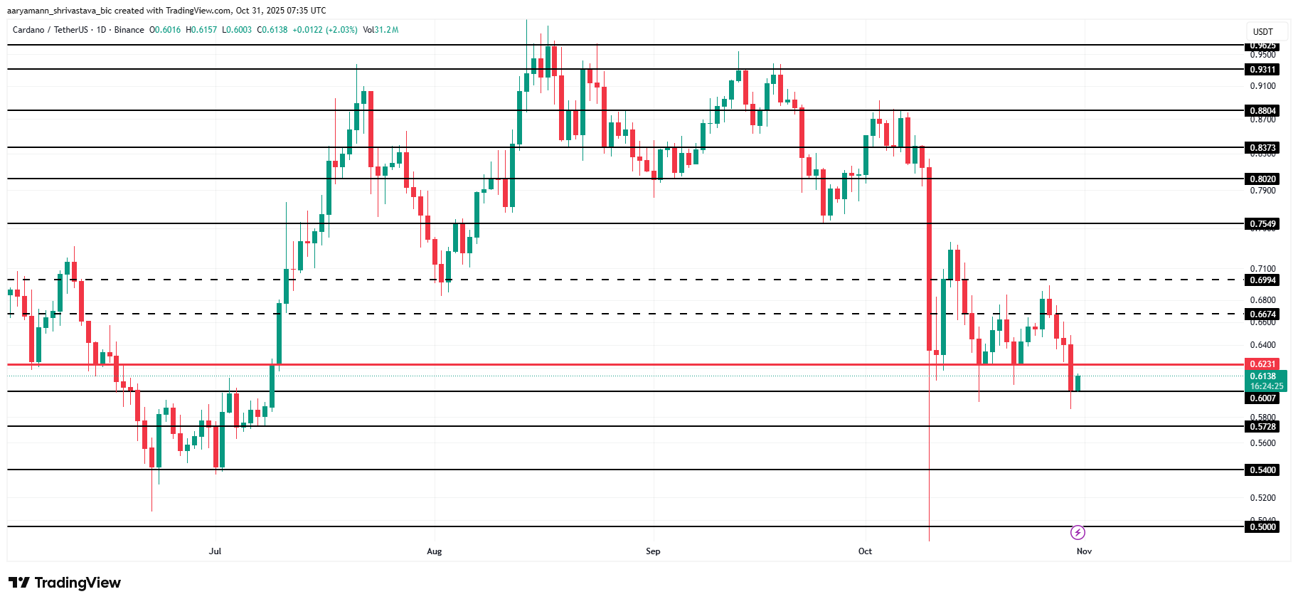 Lượng ADA do cá voi nắm giữ tăng lên mức cao nhất trong 5 tháng ngay cả khi giá giảm xuống còn 0,6 đô la