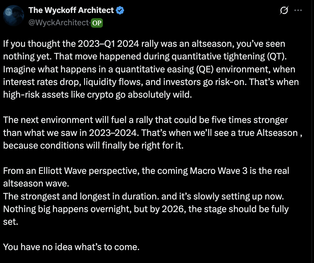 'Không có mùa Altcoin nào sắp tới!' Nhà phân tích tiền điện tử tiết lộ lý do thực sự