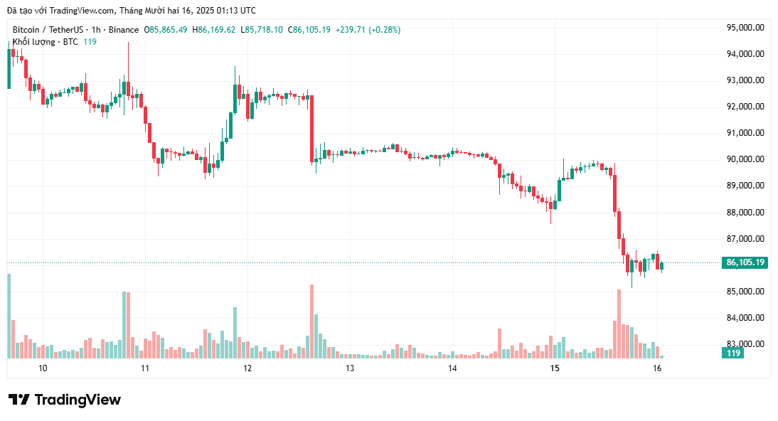 5 lý do khiến Bitcoin giảm xuống còn 85.000 đô la