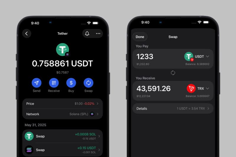 Gem Wallet bổ sung hỗ trợ USDT đa chuỗi với hoán đổi, cầu nối và chống lừa đảo tích hợp