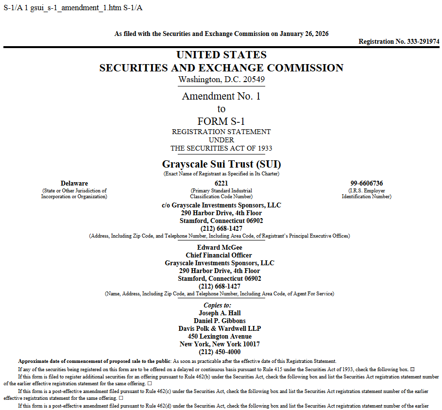 Việc Grayscale nộp hồ sơ ETF Sui Staking đẩy giá SUI tiến gần hơn đến ngưỡng kháng cự 1,55 đô la