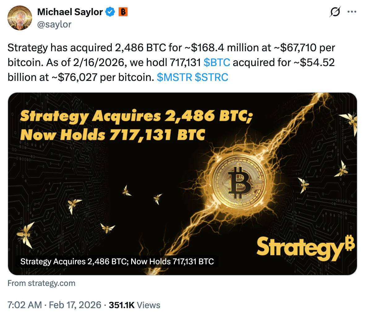 Strategy và Bitmine tăng cường tích lũy BTC và ETH