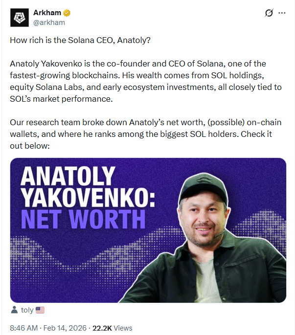 Tài sản ròng của Anatoly Yakovenko là bao nhiêu?