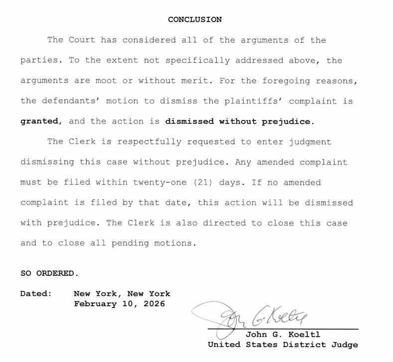 Tòa án Mỹ bác bỏ kiện tụng bằng sáng chế của Bancor đối với Uniswap
