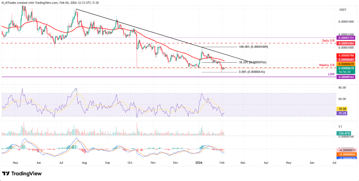 Shiba Inu (SHIB) chìm sâu trong xu hướng giảm khi thị trường chưa ổn định