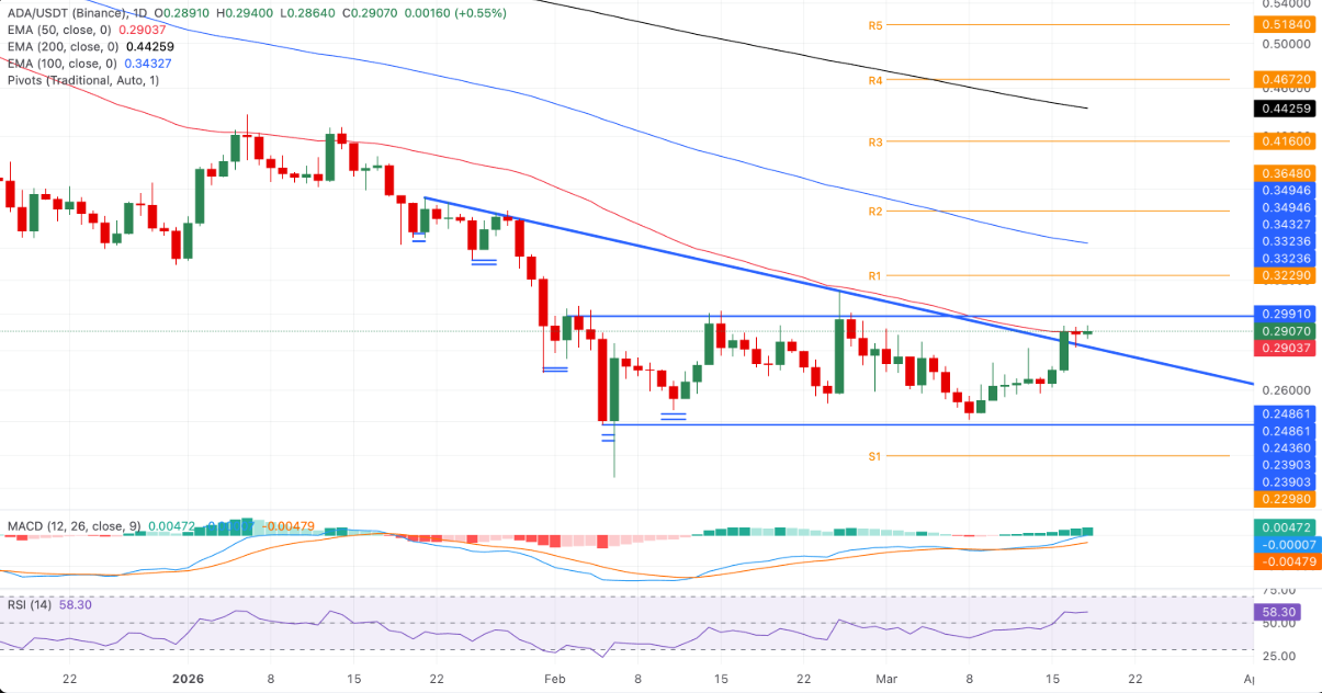 Cardano (ADA): Tín hiệu then chốt củng cố triển vọng tăng trưởng dài hạn